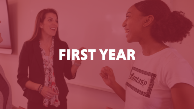 First Year - decorative onboarding graphic
