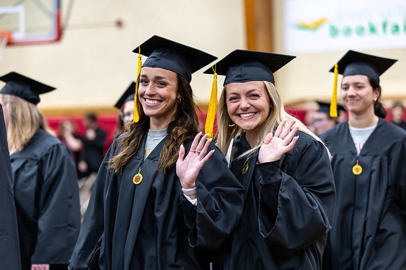 Graduating seniors at the Bridgewater College Founder's Day ceremony